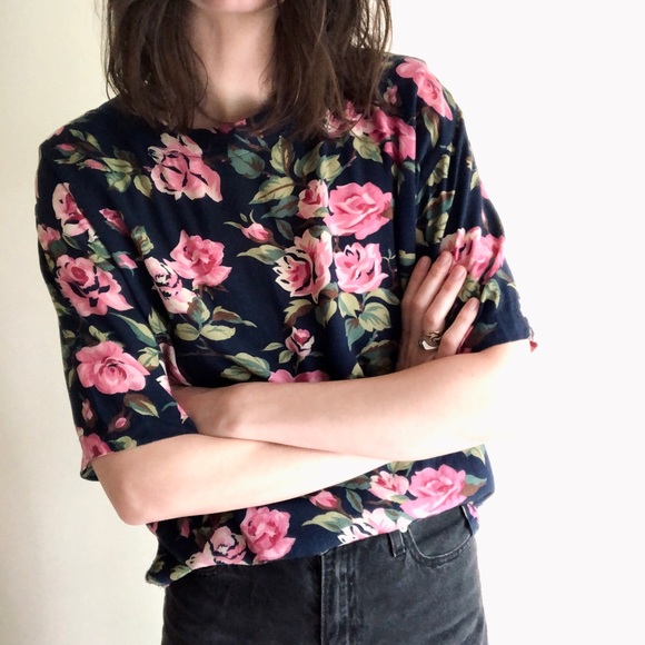 Vintage flower blossom blouse - Picture 6 of 15